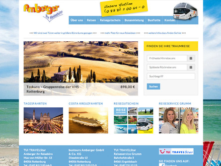 Bustours Amberger - Internetseite