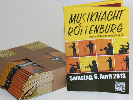 Musiknacht Rottenburg - Printprodukte